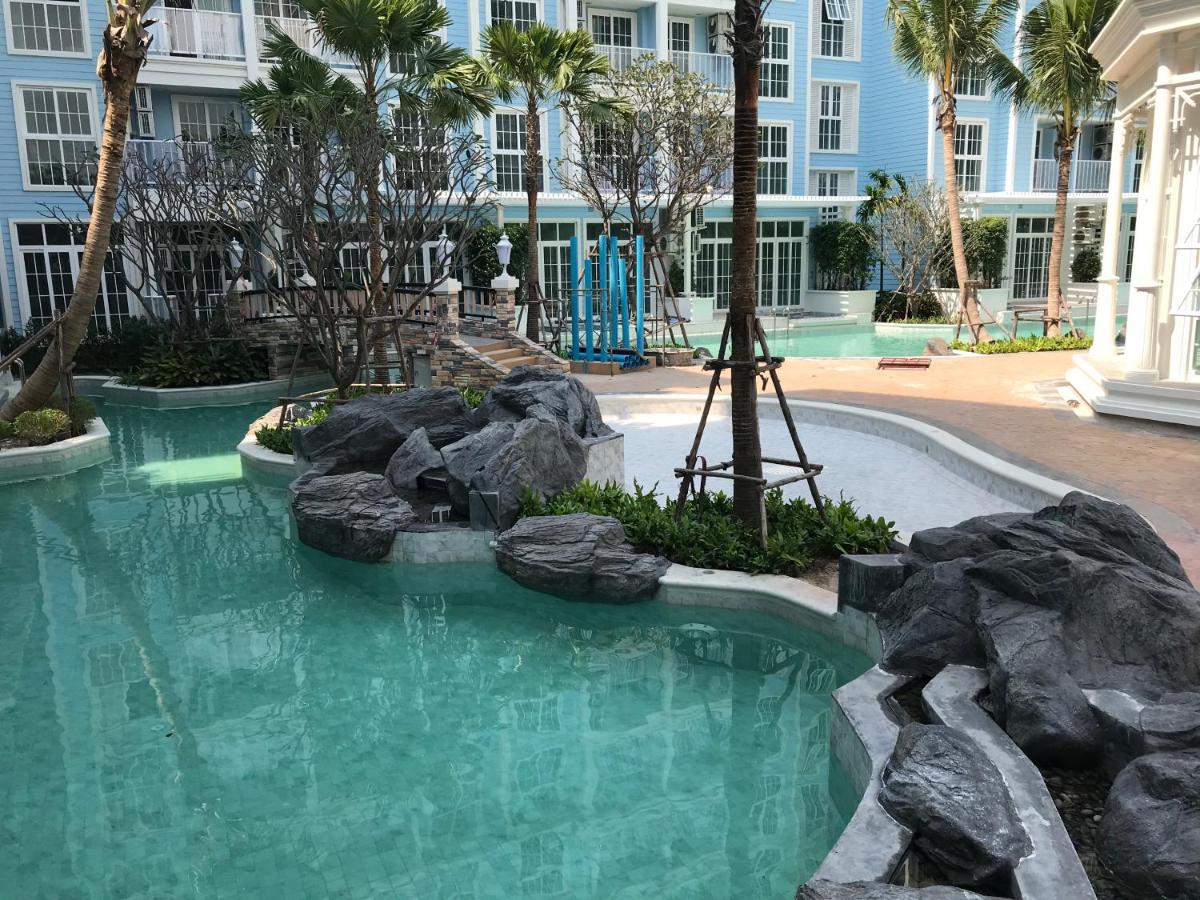 Grand Florida芭提雅带免费游泳池温泉和健身房和办公区水上花园公寓e208 Na Chom Thian Exteriér fotografie