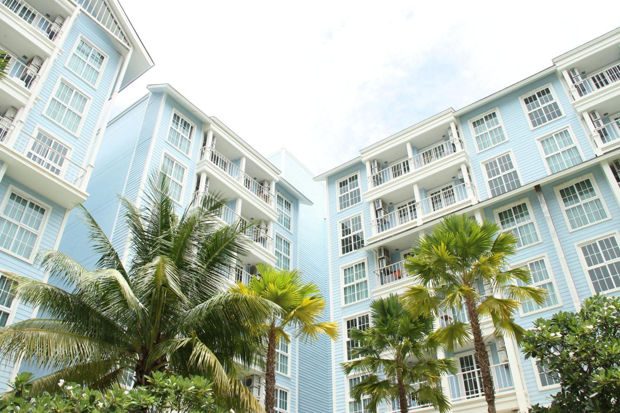 Grand Florida芭提雅带免费游泳池温泉和健身房和办公区水上花园公寓e208 Na Chom Thian Exteriér fotografie