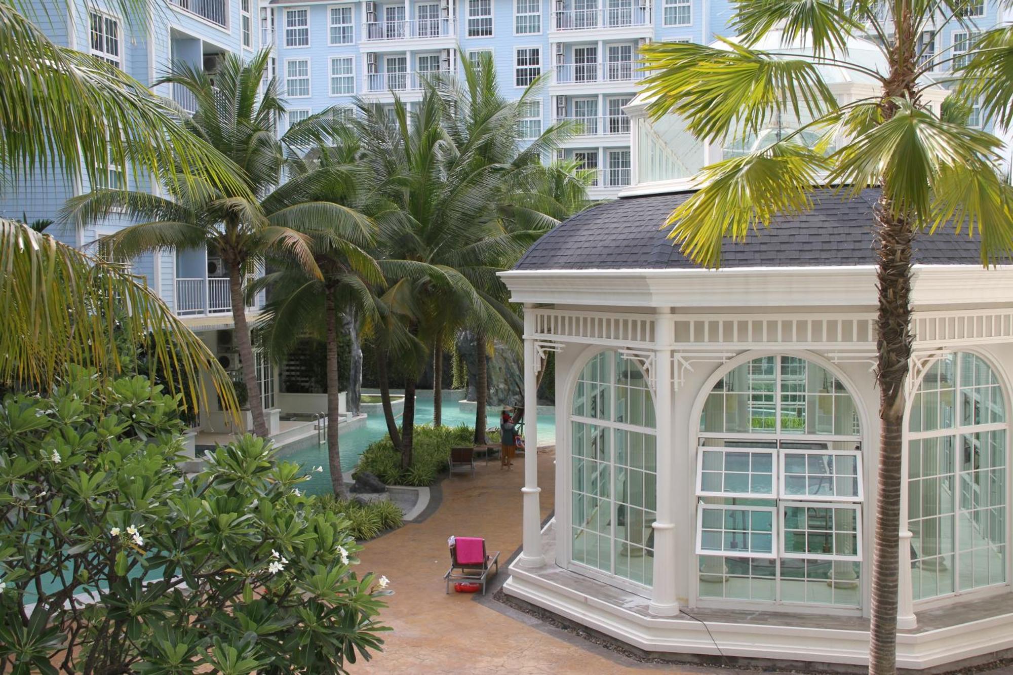 Grand Florida芭提雅带免费游泳池温泉和健身房和办公区水上花园公寓e208 Na Chom Thian Exteriér fotografie
